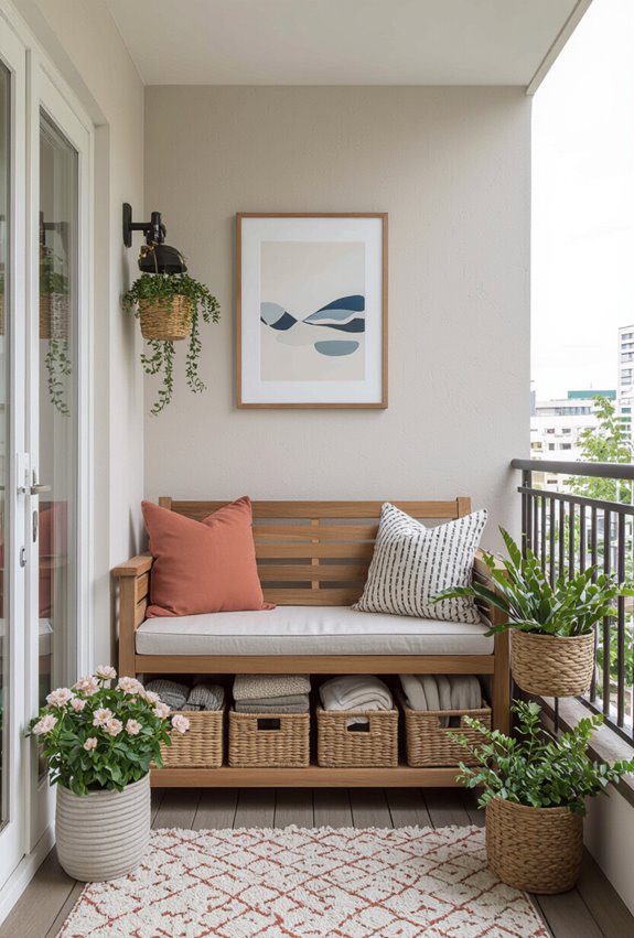 under seat vertical hanging storage