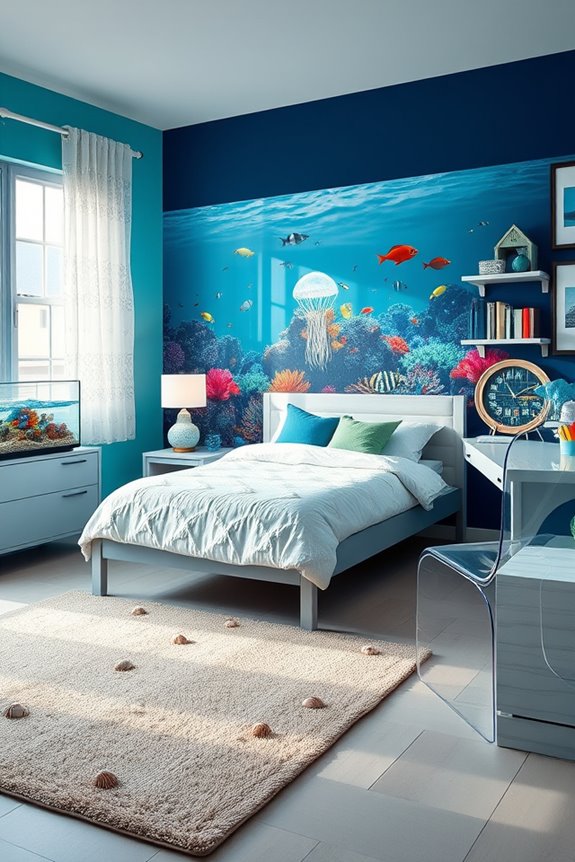 underwater adventure themed room