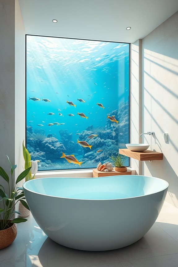 underwater themed bathroom oasis