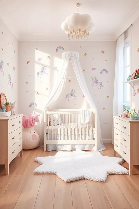 unicorn themed bedroom transformation
