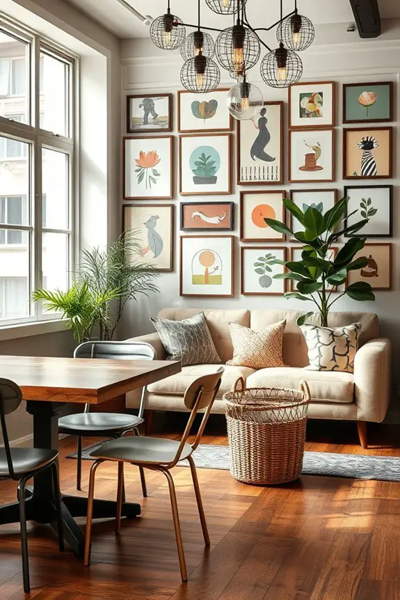 unique ambiance through eclectic decor