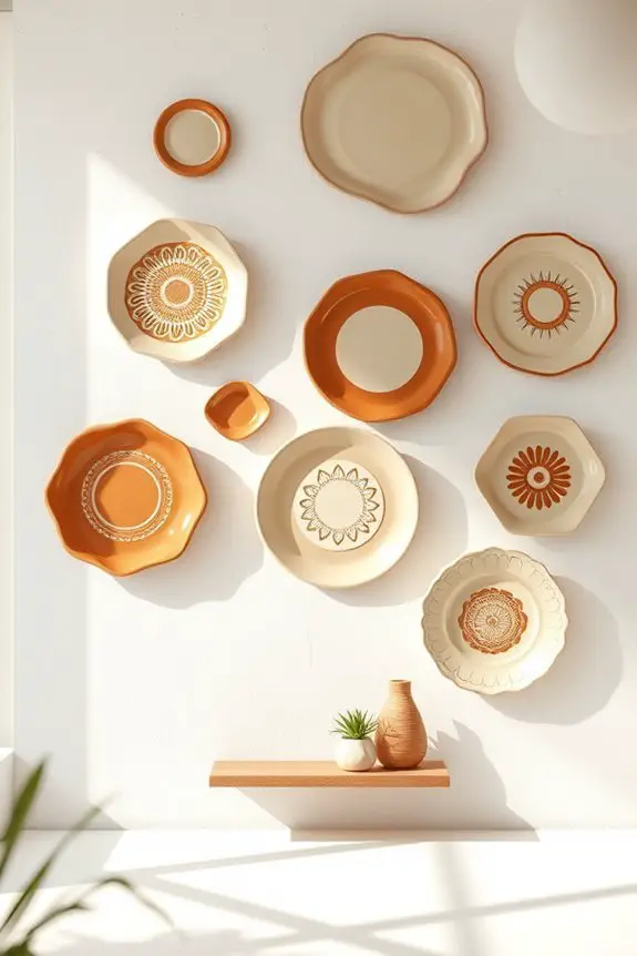unique artistic clay decor