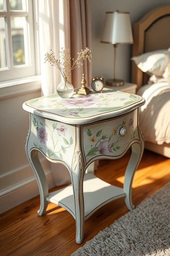 unique artistic hand painted tables