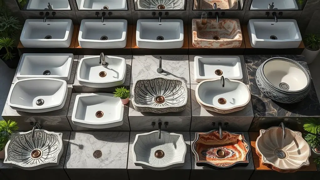 unique bathroom basin designs