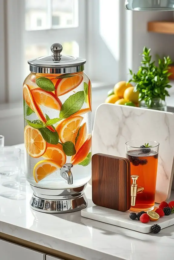 unique beverage presentation ideas
