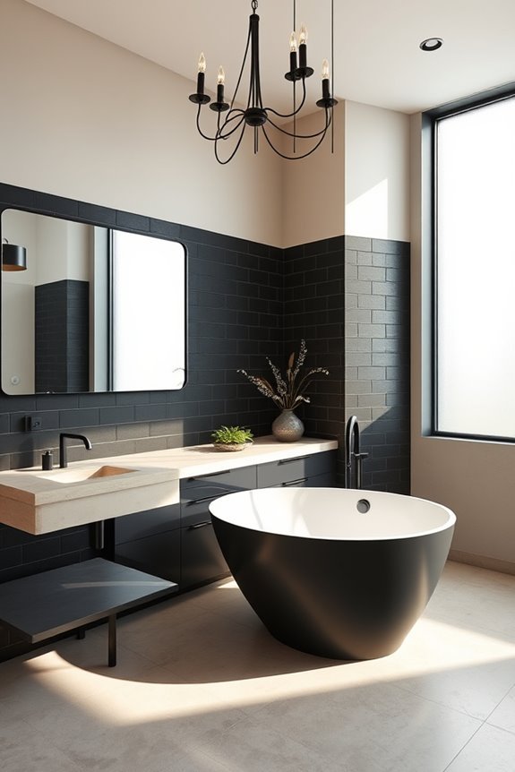 unique black lighting elegance