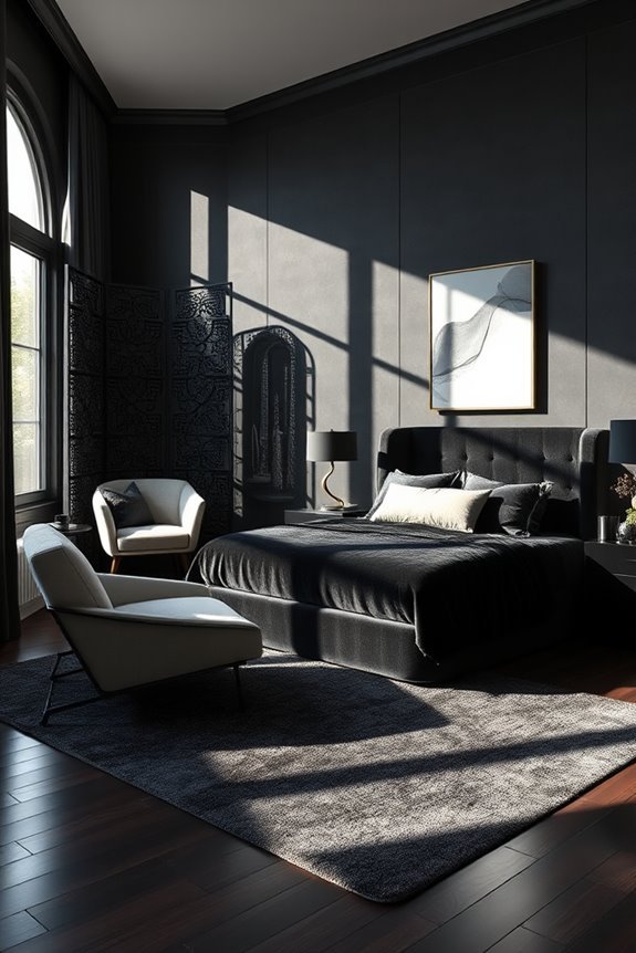 unique black room dividers