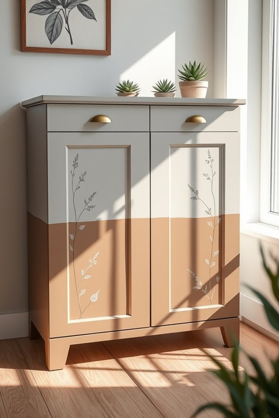 unique cabinet paint techniques