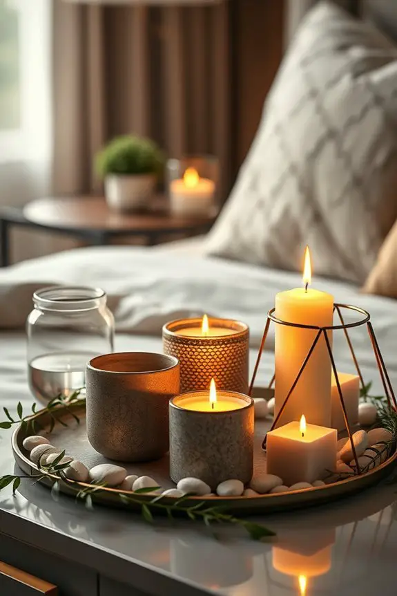 unique candle container decor