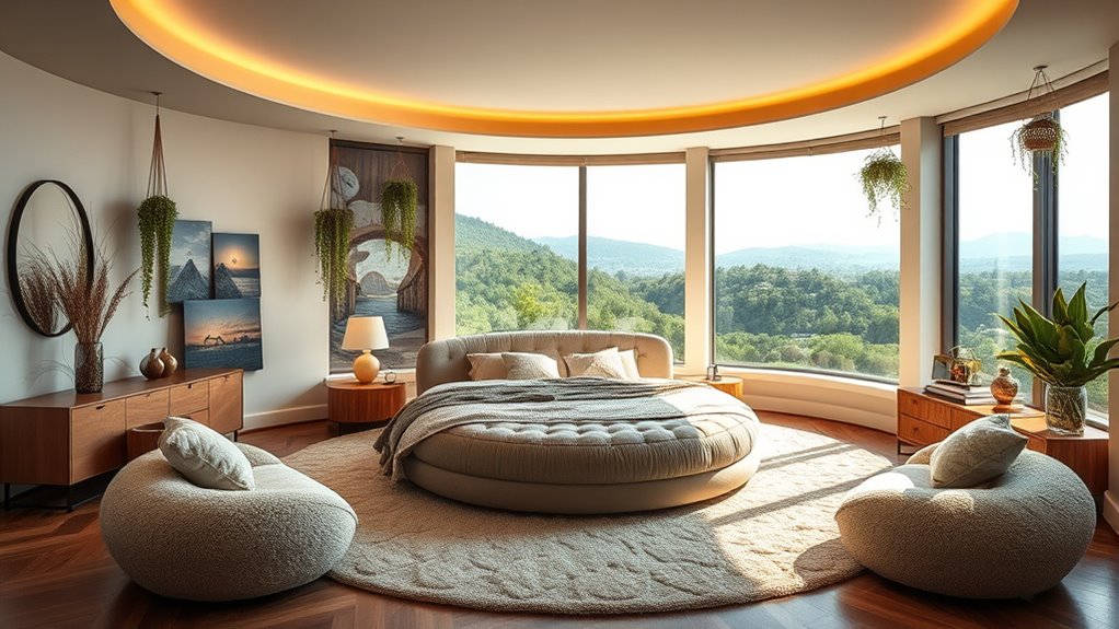 unique circular bedroom designs
