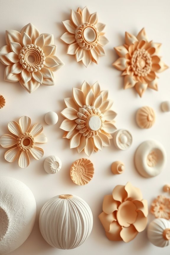 unique clay wall art