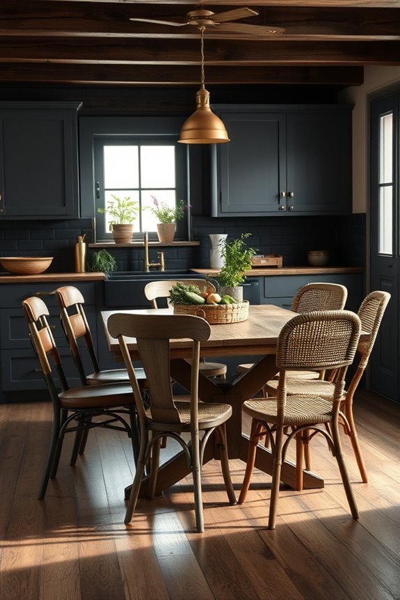 unique eclectic dining chairs
