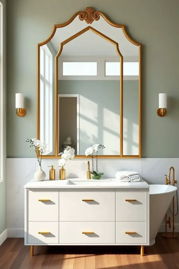 unique framed decorative mirrors