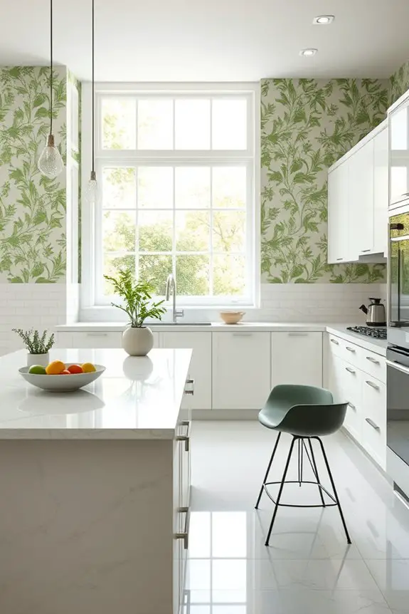 unique green wallpaper patterns