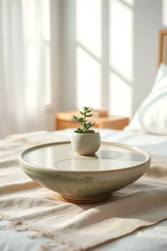 unique handcrafted ceramic tables