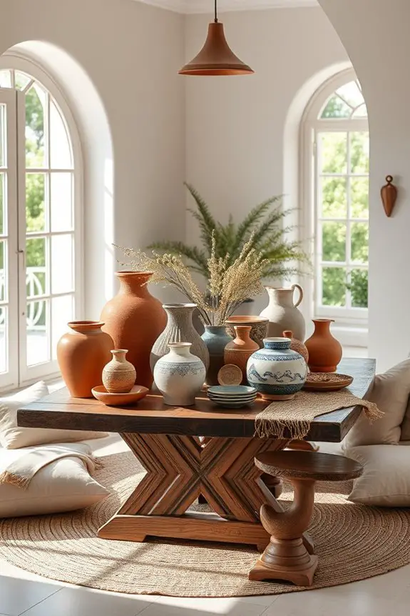 unique handcrafted pottery decor