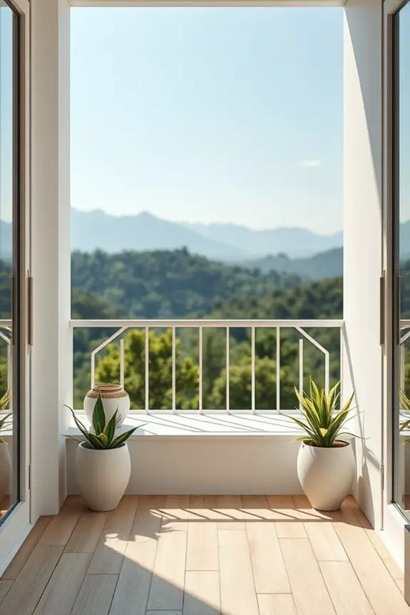 unique hexagonal balcony windows