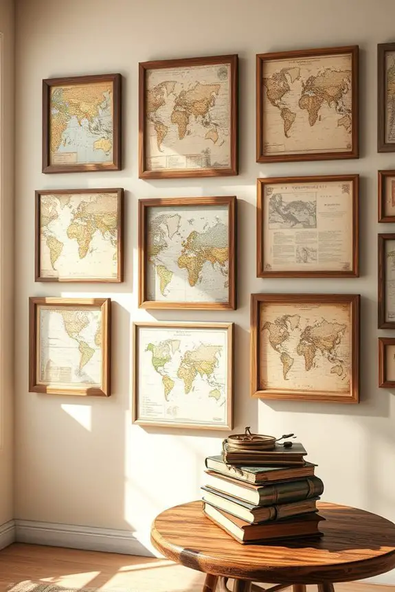 unique map wall decor