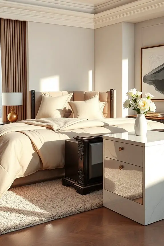 unique nightstands enhance decor
