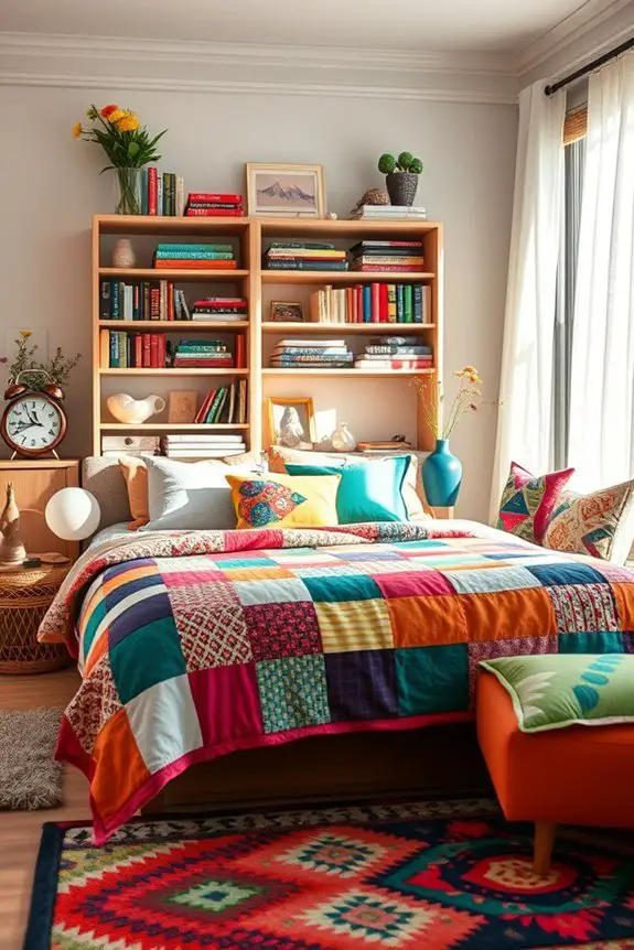 unique vibrant bedroom decor