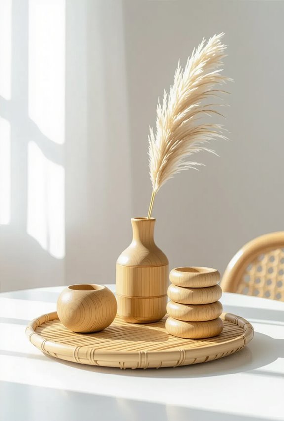 upcycled bamboo rustic accents