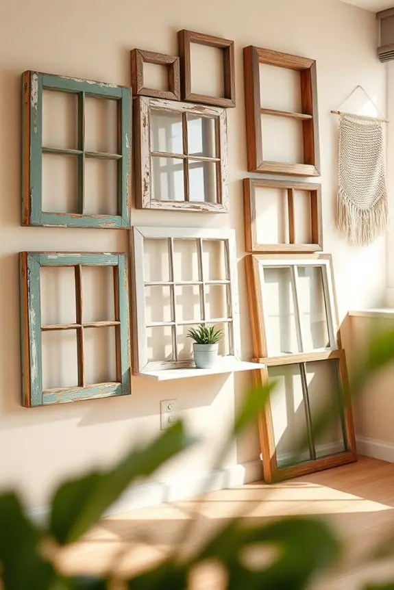upcycled frames for decor