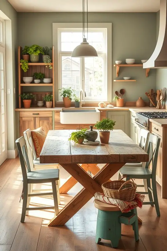 upcycled furniture adds charm
