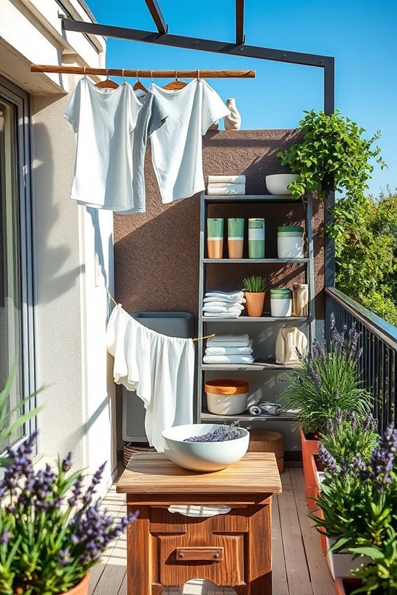 upcycled laundry station ideas