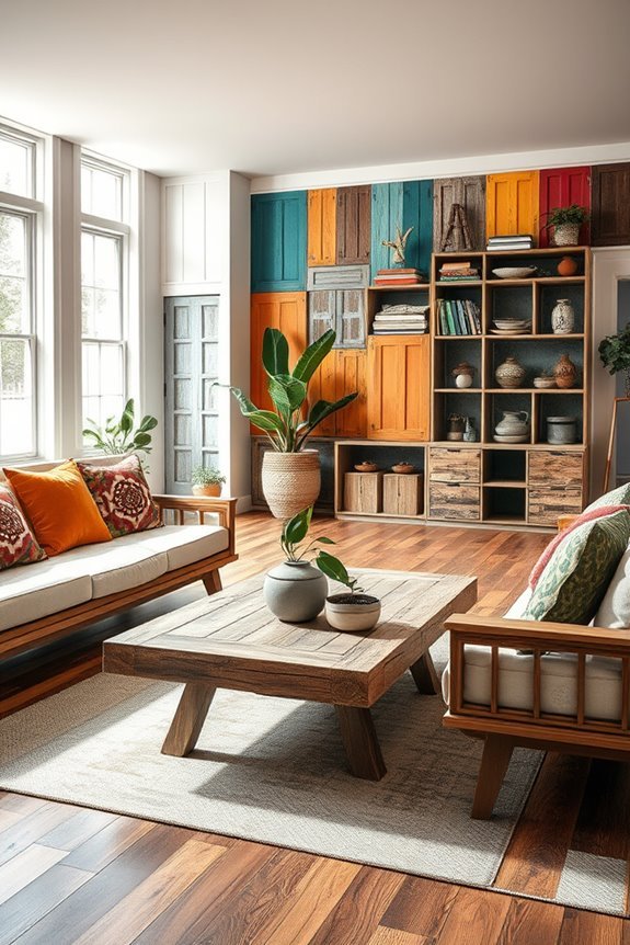 upcycled materials for decor