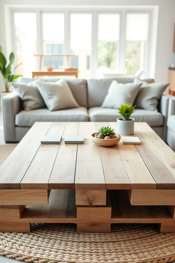 upcycled pallet coffee table