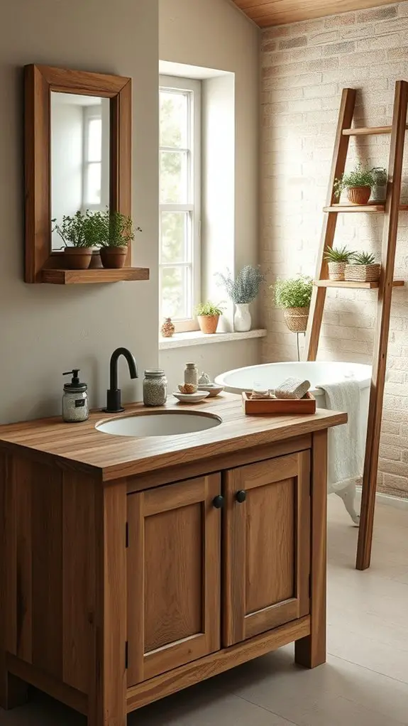 upcycled rustic bathroom d cor