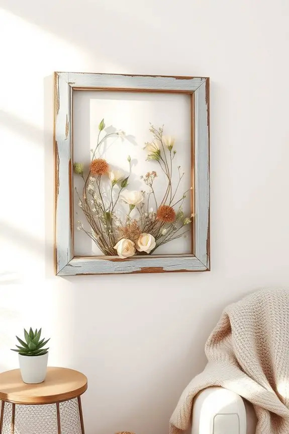 upcycled rustic window art