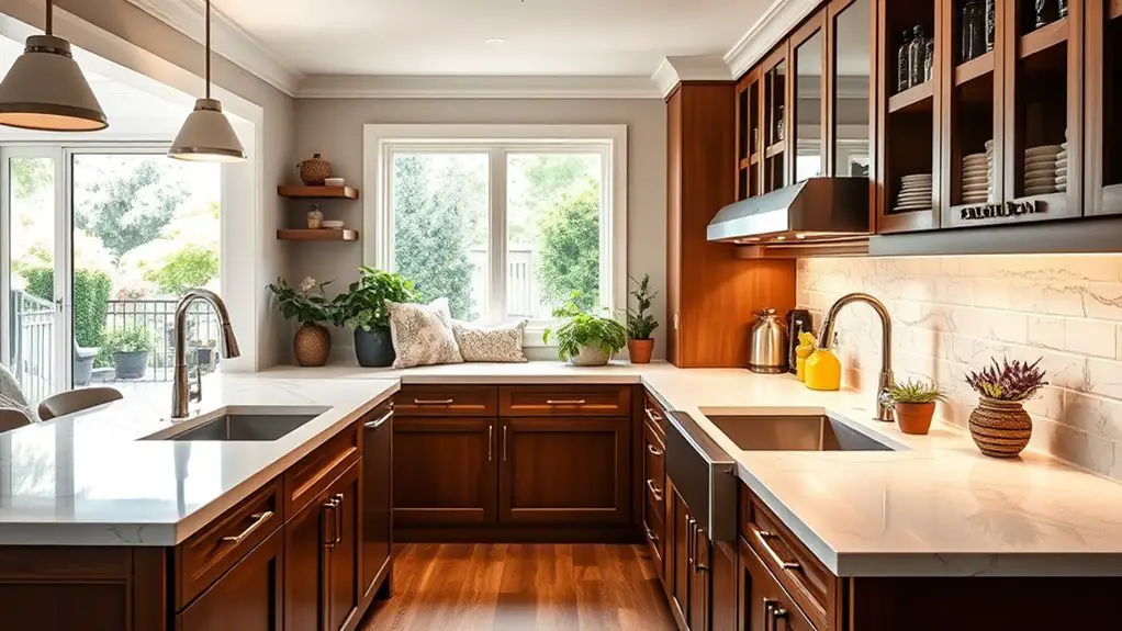 upgraded cooking area features