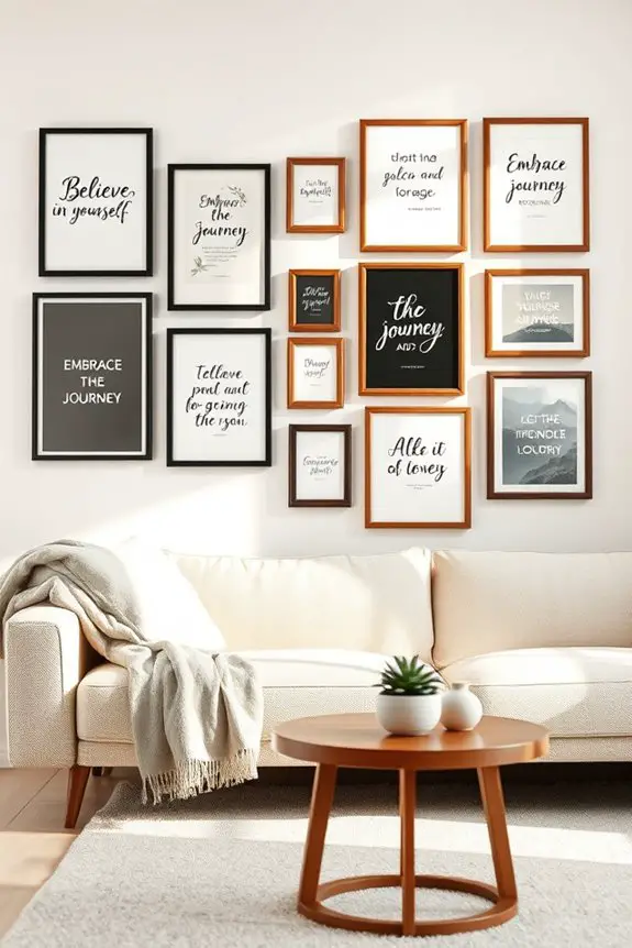 uplifting affirmation wall art
