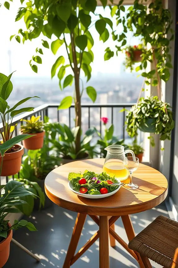 urban balcony plant oasis