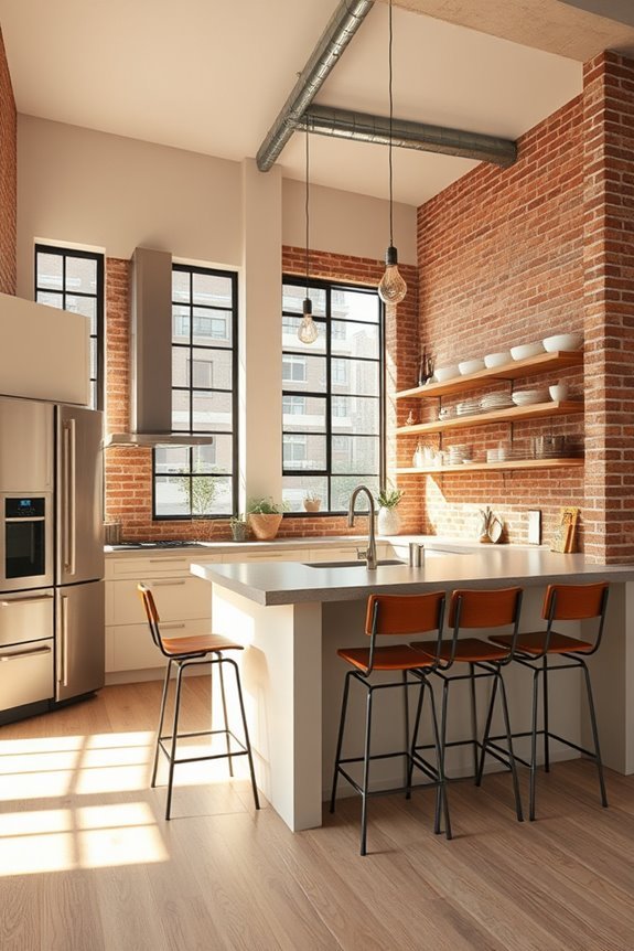 urban beige industrial kitchen