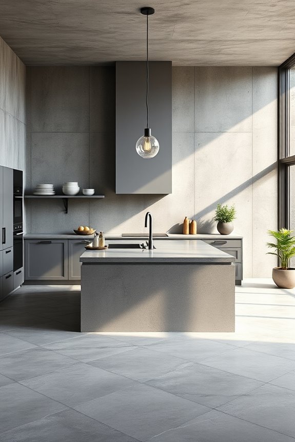 urban concrete kitchen design