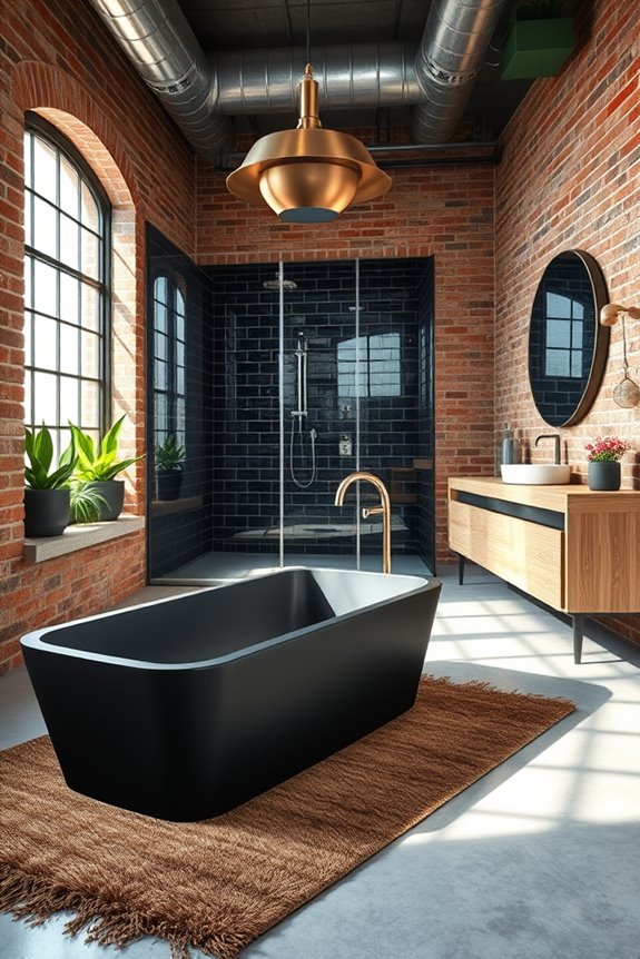 urban industrial bathroom design