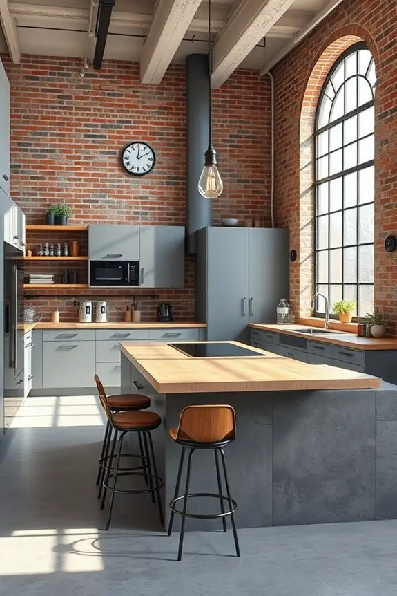 urban industrial kitchen accents