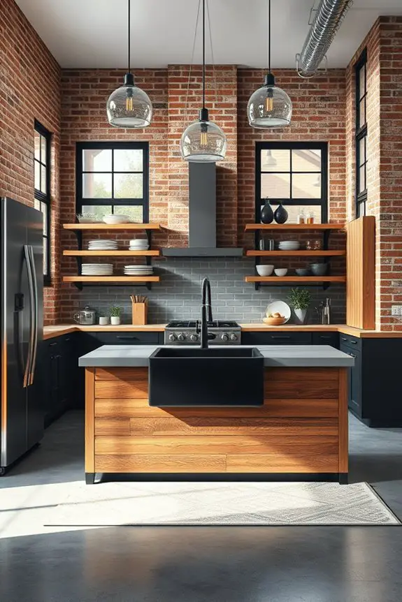 urban industrial kitchen design