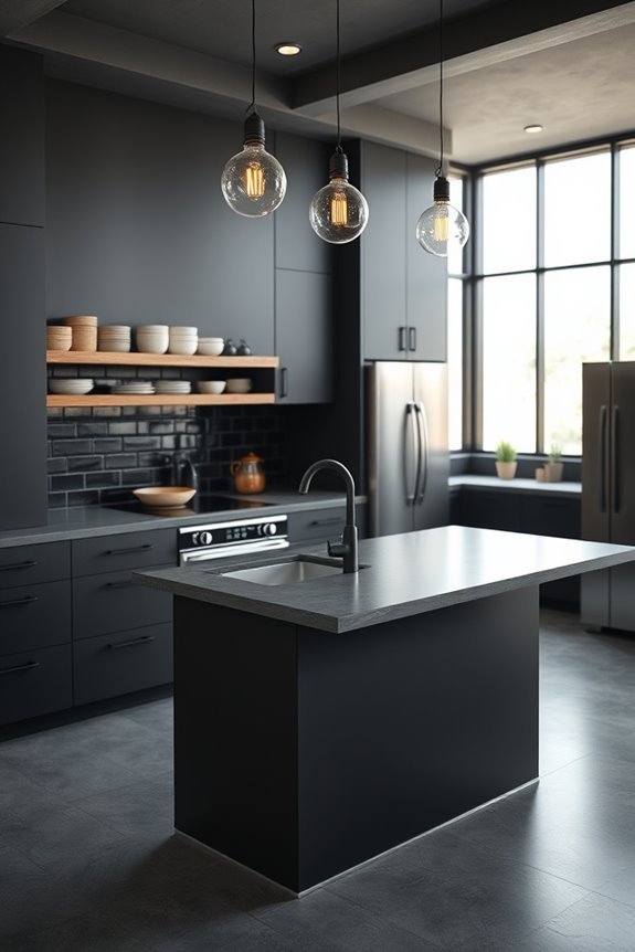 urban industrial kitchen design