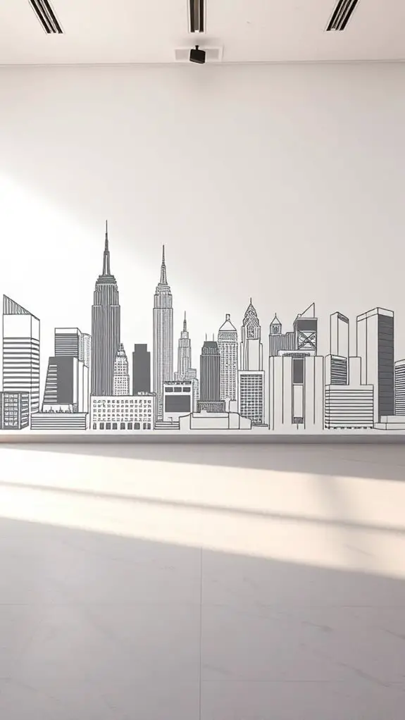 urban skyline artistic expression