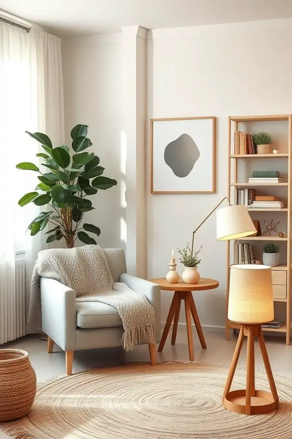 utilize corners for comfort