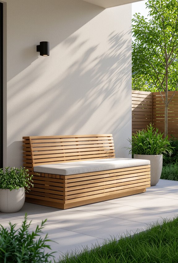 ventilated slatted ac bench