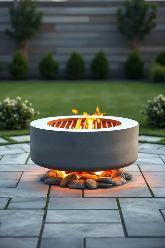 versatile concrete fire pit