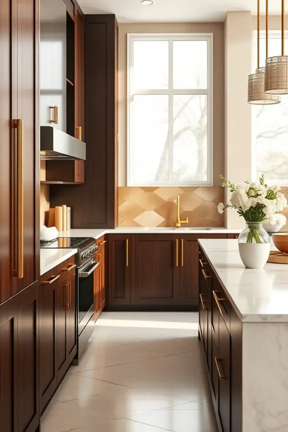 versatile contemporary brown cabinets
