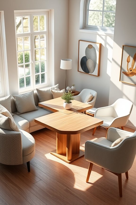 versatile customizable corner table
