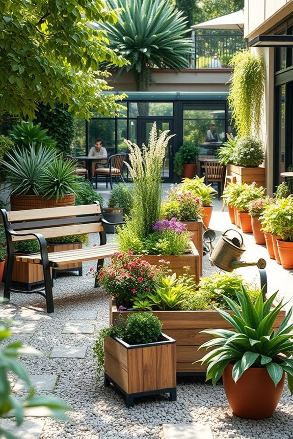 versatile eco friendly cafe planters