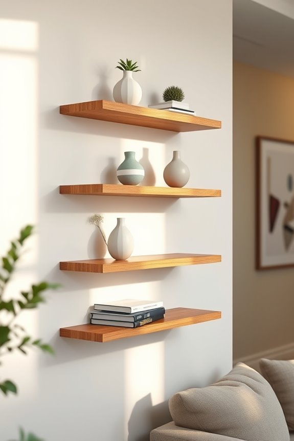 versatile floating shelf decor