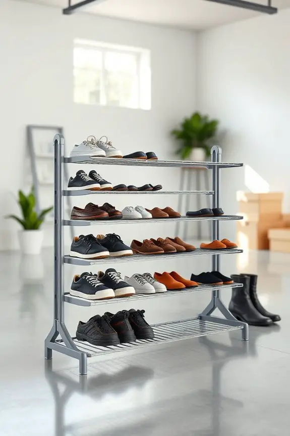 versatile foldable shoe racks